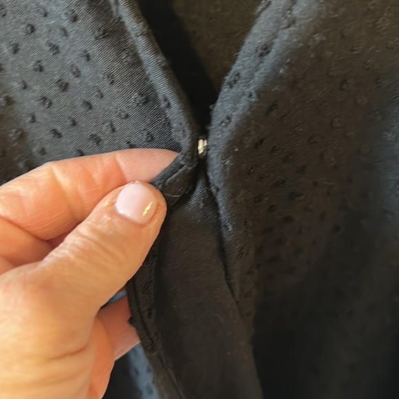 MADEWELL CLIP DOT SMOCKED CROSSOVER SHIRT SIZE S - Picture 8 of 11